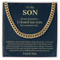 To My Son | Cuban Link Chain