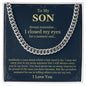 To My Son | Cuban Link Chain